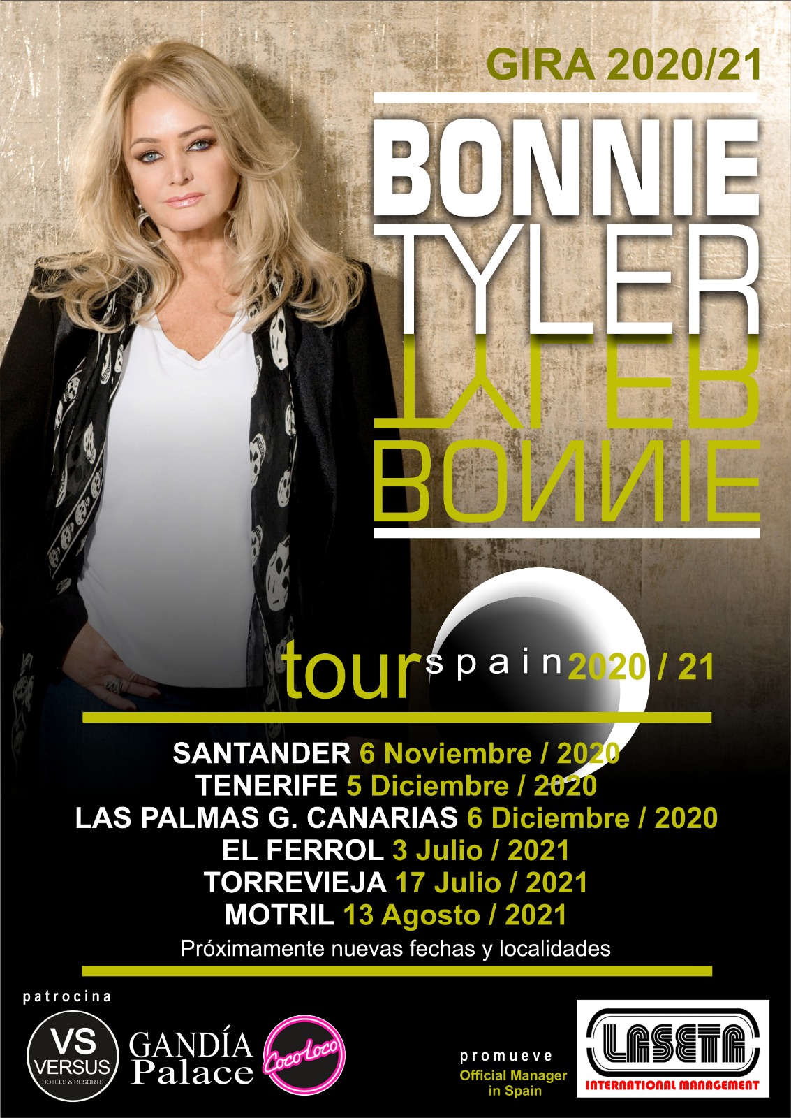 Bonnie Tyler en España Gira 2020